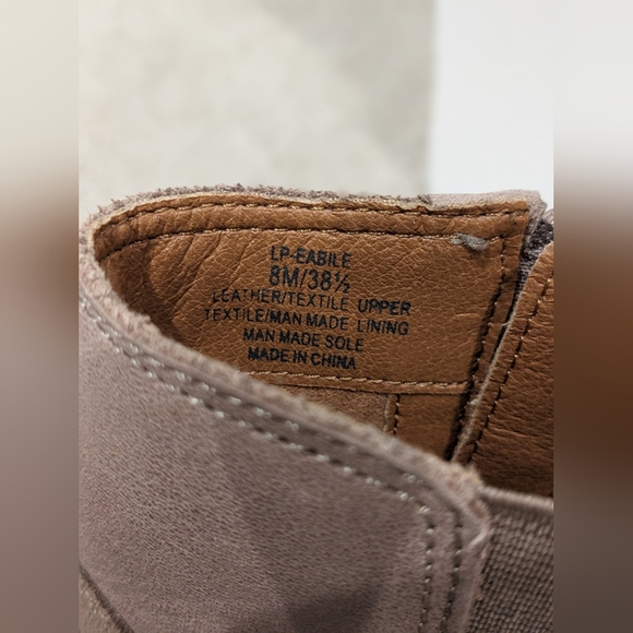 Lucky Brand Leather Moto Boot in Taupe - Picture 10 of 11